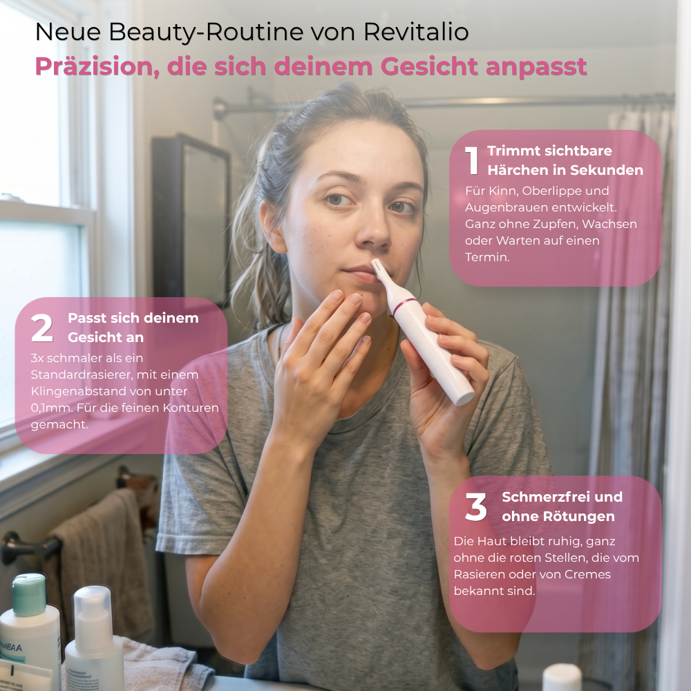REVITALIO 5-in-1 Gesichtshaarentferner