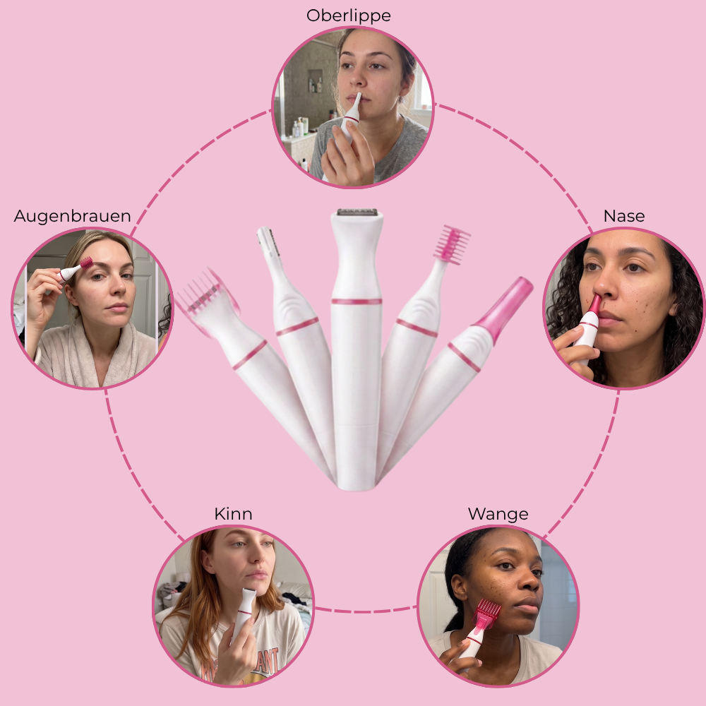 REVITALIO 5-in-1 Gesichtshaarentferner